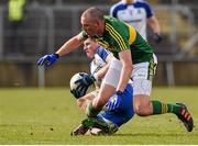 27 March 2016; Darren Hughes, Monaghan, in action against Kieran Donaghy, Kerry. Allianz Football League Division 1 Round 6, Monaghan v Kerry. St Tiernach's Park, Clones, Co. Monaghan. Picture credit: Philip Fitzpatrick / SPORTSFILE