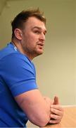 28 March 2016; Leinster's Rhys Ruddock during a press conference. Leinster Rugby Press Conference. Leinster Rugby HQ, Belfield, Dublin. Picture credit: Stephen McCarthy / SPORTSFILE