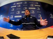 28 March 2016; Leinster scrum coach John Fogarty during a press conference. Leinster Rugby Press Conference. Leinster Rugby HQ, Belfield, Dublin. Picture credit: Stephen McCarthy / SPORTSFILE