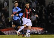16 March 2010; Mark Quigley, Bohemians, in action against Greg Bolger, UCD. Airtricity League Premier Division, UCD v Bohemians, UCD Bowl, Belfield, Dublin. Picture credit: Brian Lawless / SPORTSFILE