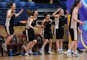 25 March 2010; The St. Attractas Community School subs bench celebrates at the final whistle. U16C Girls - All-Ireland Schools League Finals 2010, Christ King Secondary School, Cork v St. Attractas Community School, Tubbercurry, Co. Sligo, National Basketball Arena, Tallaght, Dublin. Picture credit: Sarah Delahunt / SPORTSFILE