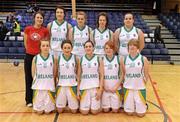 25 March 2010; The St Mary's College team. U19C Girls - All-Ireland Schools League Finals 2010, St Mary's College, Arklow v Stella Maris Secondary School, Waterford, National Basketball Arena, Tallaght, Dublin. Picture credit: Brian Lawless / SPORTSFILE