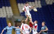 26 March 2010; Ryan Caldwell, Ulster, wins possession in the line-out. Celtic League, Cardiff Blues v Ulster, Cardiff City Stadium, Cardiff, Wales. Picture credit: Steve Pope / SPORTSFILE