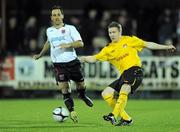 26 March 2010; Conor Kenna, St Patrick's Athletic, in action against Neale Fenn, Dundalk. Airtricity League, Premier Division, Dundalk v St Patrick's Athletic, Oriel Park, Dundalk, Co. Louth. Photo by Sportsfile