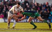 26 March 2016; Ben Te’o, Leinster, is tackled by Tom McCartney, Connacht. Guinness PRO12, Round 18, Connacht v Leinster. The Sportsground, Galway. Picture credit: Stephen McCarthy / SPORTSFILE