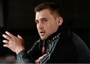29 March 2016; Munster's CJ Stander speaking during a press conference. Munster Rugby Squad Training and Press Conference. Castletroy Park Hotel, Limerick. Picture credit: Diarmuid Greene / SPORTSFILE