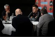 29 March 2016; Munster's CJ Stander speaking to reporters during a press conference. Munster Rugby Squad Training and Press Conference. Castletroy Park Hotel, Limerick. Picture credit: Diarmuid Greene / SPORTSFILE