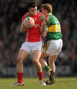 21 March 2010; Kieran Conroy, Mayo, in action against Colm Cooper, Kerry. Allianz National Football League, Division 1, Round 5, Kerry v Mayo, Austin Stack Park, Tralee, Co. Kerry. Picture credit: Stephen McCarthy / SPORTSFILE
