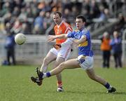 28 March 2010; Steven McDonnell, Armagh, in action against Paddy Codd, Tipperary. Allianz GAA Football National League, Division 2, Round 6, Armagh v Tipperary, St Oliver Plunkett Park, Crossmaglen, Armagh. Picture credit: Oliver McVeigh / SPORTSFILE