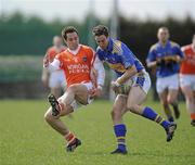 28 March 2010; Robbie Costigan, Tipperary, in action against Aaron Kernan, Armagh. Allianz GAA Football National League, Division 2, Round 6, Armagh v Tipperary, St Oliver Plunkett Park, Crossmaglen, Armagh. Picture credit: Oliver McVeigh / SPORTSFILE