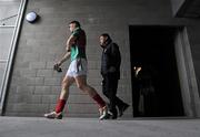 28 March 2010; Mayo manager John O'Mahony and Kieran Conroy make their way out for the start of the match. Allianz GAA Football National League, Division 1, Round 6, Mayo v Monaghan, McHale Park, Castlebar, Co. Mayo. Picture credit: Brian Lawless / SPORTSFILE