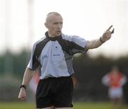 28 March 2010; Referee Martin Higgins awards a free. Allianz GAA Football National League, Division 2, Round 6, Armagh v Tipperary, St Oliver Plunkett Park, Crossmaglen, Armagh. Picture credit: Oliver McVeigh / SPORTSFILE