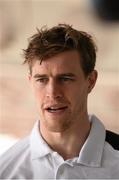 30 March 2016; Ulster's Andrew Trimble following a press conference. Kingspan Stadium, Ravenhill Park, Belfast, Co. Antrim. Picture credit: Oliver McVeigh / SPORTSFILE