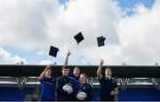 30 March 2016; Leinster Rugby stars, from left, Garry Ringrose, Ross Molony and Josh van der Flier are joined by Sean Dunne, age 16, Lansdowne FC, and Caoimhe Power, age 16, Navan RFC, at Donnybrook Stadium to mark the launch of the Bank of Ireland Leinster Rugby School of Excellence which will run in The King’s Hospital School, Palmerstown in July and August. Go to http://www.leinsterrugby.ie/domestic/SoE/leinster_school_of_excellence.php for more information. Donnybrook Stadium, Donnybrook, Dublin. Picture credit: Brendan Moran / SPORTSFILE