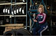 31 March 2016; Shauna Fox, from Galway WFC, with the Continental Tyres Women’s National League Player of the Month Award for February 2016. Advance Pitstop, Headford Road, Galway. Picture credit: Piaras Ó Mídheach / SPORTSFILE