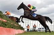 29 March 2016; Sizing Granite, with Jonathan Burke up, run in the Normans Grove Steeplechase. Horse Racing - Fairyhouse Easter Festival. Fairyhouse, Co. Meath. Picture credit: Cody Glenn / SPORTSFILE