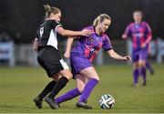 30 March 2016; Ruth Fahy, Wexford Youths, in action against Rachel Graham, Shelbourne. Continental Tyres Women's National League Shield Final, Wexford Youths v Shelbourne. Ferrycarrig Park, Wexford. Picture credit: Matt Browne / SPORTSFILE