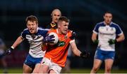 30 March 2016; Jack Rafferty, Armagh, in action against Barry McGinn, Monaghan. EirGrid Ulster GAA Football U21 Championship, Semi-Final, Monaghan v Armagh, Páirc Esler, Newry, Co. Down. Picture credit: David Fitzgerald / SPORTSFILE