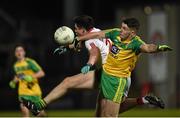 30 March 2016; Ryan Coleman, Tyrone, in action against Ciaran Gillespie, Donegal. EirGrid Ulster GAA Football U21 Championship, Semi-Final, Tyrone v Donegal, Celtic Park, Derry. Picture credit: Oliver McVeigh / SPORTSFILE