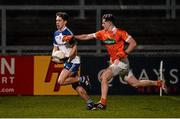 30 March 2016; Francis Maguire, Monaghan, in action against Joe McElroy, Armagh. EirGrid Ulster GAA Football U21 Championship, Semi-Final, Monaghan v Armagh, Páirc Esler, Newry, Co. Down. Picture credit: David Fitzgerald / SPORTSFILE