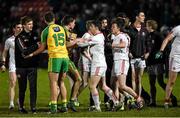 30 March 2016; Players and officials from both sides after the final whistle. EirGrid Ulster GAA Football U21 Championship, Semi-Final, Tyrone v Donegal, Celtic Park, Derry. Picture credit: Oliver McVeigh / SPORTSFILE