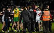 30 March 2016; Players and officials from both sides after the final whistle. EirGrid Ulster GAA Football U21 Championship, Semi-Final, Tyrone v Donegal, Celtic Park, Derry. Picture credit: Oliver McVeigh / SPORTSFILE