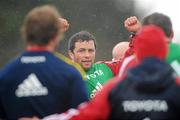 30 March 2010; Munster's Marcus Horan during squad training ahead of their Celtic League match against Leinster on Friday. Clanwilliam RFC, Murgasty, Tipperary, Co. Tipperary. Picture credit: Brian Lawless / SPORTSFILE