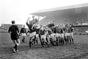 26 February 1966; A general view of the action. Ireland v Scotland, 5 Nations Championship, Lansdowne Road, Dublin. Picture credit: Connolly Collection / SPORTSFILE