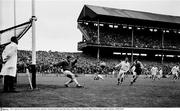 1965; A general view of the action between Galway and Down. National Football League Semi-Final, Galway v Down, Croke Park, Dublin. Picture credit; Connolly Collection / SPORTSFILE