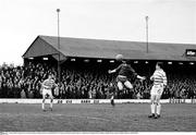 5 March 1966; A general view of the action between Shamrock Rovers and Shelbourne. FAI Cup Second Round, Shamorck Rovers v Shelbourne, Glanmalure Park, Milltown, Dublin. Picture credit; Connolly Collection / SPORTSFILE