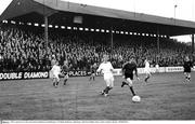 1965; A general view of the action between Shelbourne and Bohemians. FAI Shield, Shelbourne v Bohemians, Tolka Park, Dublin. Picture creidt; Connolly Collection / SPORTSFILE