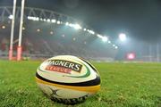 26 March 2010; A general view of a Magners League ball. Celtic League, Munster v Glasgow Warriors. Thomond Park, Limerick. Picture credit: Diarmuid Greene / SPORTSFILE