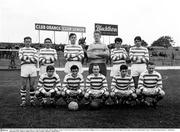 1965; The Shamrock Rovers team. Back row, from left, John Keogh, Johnny Fullam, Tommy Farrell, Mick Smyth, Noel Hayes and Paddy Mulligan. Front row, from left, Frank O'Neill, Noel Dunne, Liam Tuohy, Tony O'Connell, Ronnie Nolan. FAI Shield, Shamrock Rovers v Bohemians, Glenmalure Park, Miltown, Dublin. Picture credit; Connolly Collection / SPORTSFILE