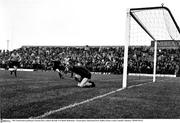 1965; Drumcondra goalkeeper Eamonn Darcy collects the ball. FAI Shield, Bohemians v Drumcondra, Dalymount Park, Dublin. Picture credit; Connolly Collection / SPORTSFILE