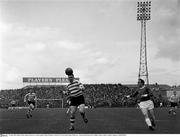25 April 1965; Ronnie Nolan, Shamrock Rovers, in action against Ginger O'Rourke, Limerick. FAI Cup Final, Shamrock Rovers v Limerick, Dalymount Park, Dublin. Picture credit; Connolly Collection / SPORTSFILE