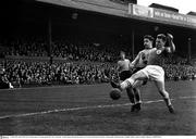 4 April 1965; Jimmy Morrissey, Drumcondra, in action against Joe Casey, Limerick,  as Shay Doyle, Drumcondra, looks on. FAI Cup Semi-Final, Limerick v Drumcondra, Dalymount Park, Dublin. Picture credit; Connolly Collection / SPORTSFILE
