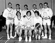 1965; The Ireland team. Badminton International, Dublin. Picture credit; Connolly Collection / SPORTSFILE