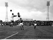 5 June 1966; A general view of the action between the Republic of Ireland and France. Under 23 International, Ireland v France, Dalymount Park, Dublin. Picture credit: Connolly Collection / SPORTSFILE