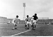 24 April 1966; A general view of the action between Shamrock Rovers and Limerick. FAI Cup Final, Shamrock Rovers v Limerick, Dalymount Park, Dublin. Picture credit: Connolly Collection / SPORTSFILE