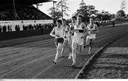 1966; Jim McNamara, 213, leads the field, including, Tom O'Riordan, 210, and Frank Murphy, third from right. Amateur Athletic Union Championships, Santry, Dublin. Picture credit: Connolly Collection / SPORTSFILE