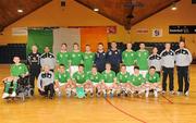 30 March 2010; The Republic of Ireland squad. International Futsal Friendly, Republic of Ireland v Norway, National Basketball Arena, Tallaght, Dublin. Photo by Sportsfile