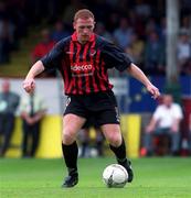 13 May 2001; Glen Crowe of Bohemians during the Harp Lager FAI Cup Final match between Bohemians and Longford Town at Tolka Park in Dublin. Photo by David Maher/Sportsfile