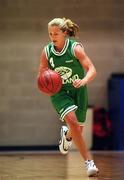 16 May 2001; Amy Mallon of Ireland during the European Women's Basketball Championship Qualifiers match between Ireland and England at the University of Limerick in Limerick. Photo by Brendan Moran/Sportsfile