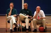 16 May 2001; The Ireland Senior Women's Basketball team coaching staff, from left, Head Coach Gerry Fitzpatrick, Assistant Coach Bill Cardarelli and Assistant Coach Pat McKenna during the European Women's Basketball Championship Qualifiers match between Ireland and England at the University of Limerick in Limerick. Photo by Brendan Moran/Sportsfile