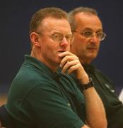 16 May 2001; Ireland Senior Women's Basketball Head Coach Gerry Fitzpatrick during the European Women's Basketball Championship Qualifiers match between Ireland and England at the University of Limerick in Limerick. Photo by Brendan Moran/Sportsfile
