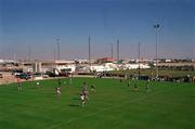 26 January 2001; A general view of the action during the Eircell GAA All Stars Exibition game at Dubai Rugby Ground in Dubai, United Arab Emirates. Photo by Ray McManus/Sportsfile