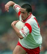 20 May 2001; Stephen O'Neill of Tyrone during the Bank of Ireland Ulster Senior Football Championship Quarter-Final match between Tyrone and Armagh at St Tiernach's Park in Clones, Monaghan. Photo by David Maher/Sportsfile