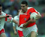 20 May 2001; Diarmaid Marsden of Armagh during the Bank of Ireland Ulster Senior Football Championship Quarter-Final match between Tyrone and Armagh at St Tiernach's Park in Clones, Monaghan. Photo by David Maher/Sportsfile