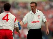 20 May 2001; Eugene McKenna, Tyrone Manager, during the Bank of Ireland Ulster Senior Football Championship Quarter-Final match between Tyrone and Armagh at St Tiernach's Park in Clones, Monaghan. Photo by David Maher/Sportsfile