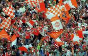 20 May 2001; Armagh fans during the Bank of Ireland Ulster Senior Football Championship Quarter-Final match between Tyrone and Armagh at St Tiernach's Park in Clones, Monaghan. Photo by David Maher/Sportsfile